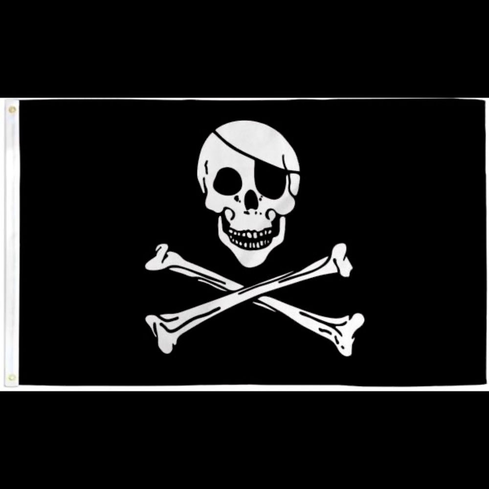 Jolly Roger Halloween Flag 3x5 Durable